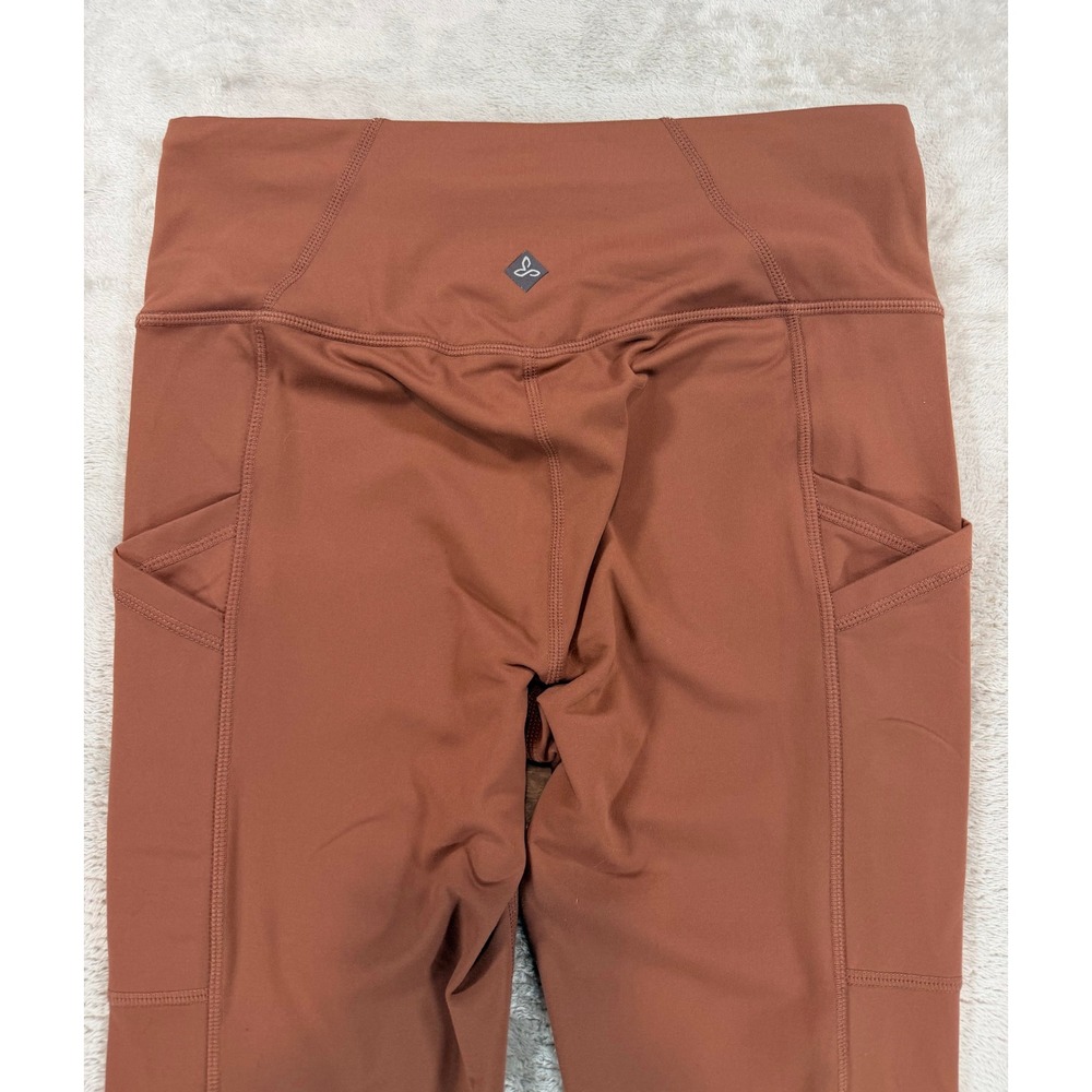 PrAna Women Heavana Pocket Leggings High Rise Rust Brown Small - Picture 9 of 9